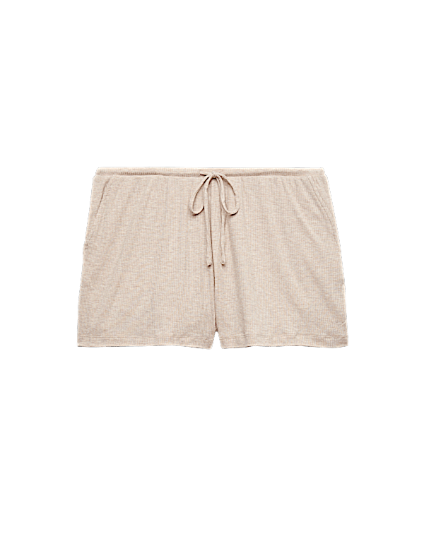 Modal Rich Ribbed Pyjama Shorts