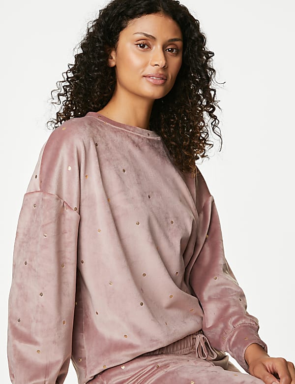 Polka dot sweatshirts outlet