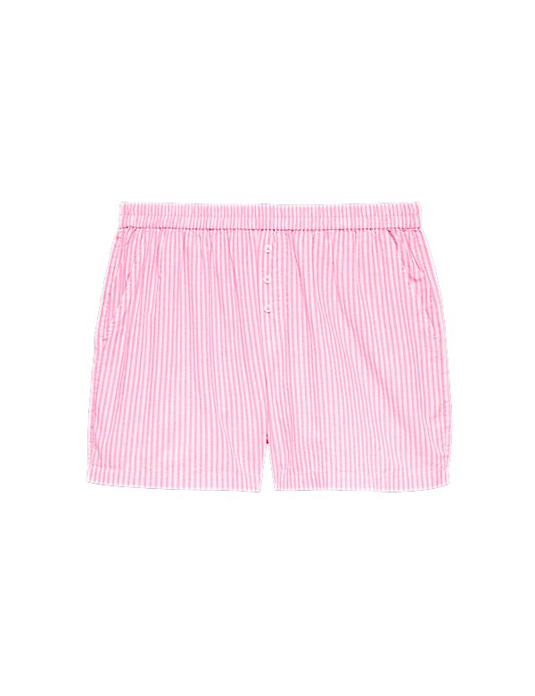 Pure Cotton Striped Pyjama Shorts