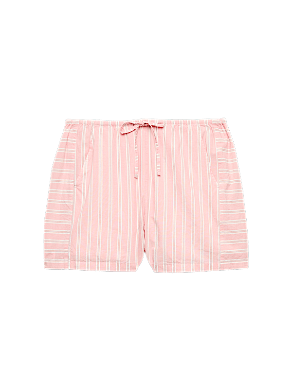 Pure Cotton Cambric Striped Pyjama Shorts