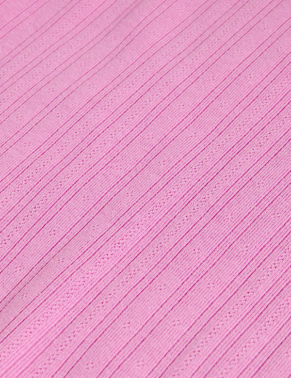 IBO RIB POINTELLE LONG SLEEVE TOP