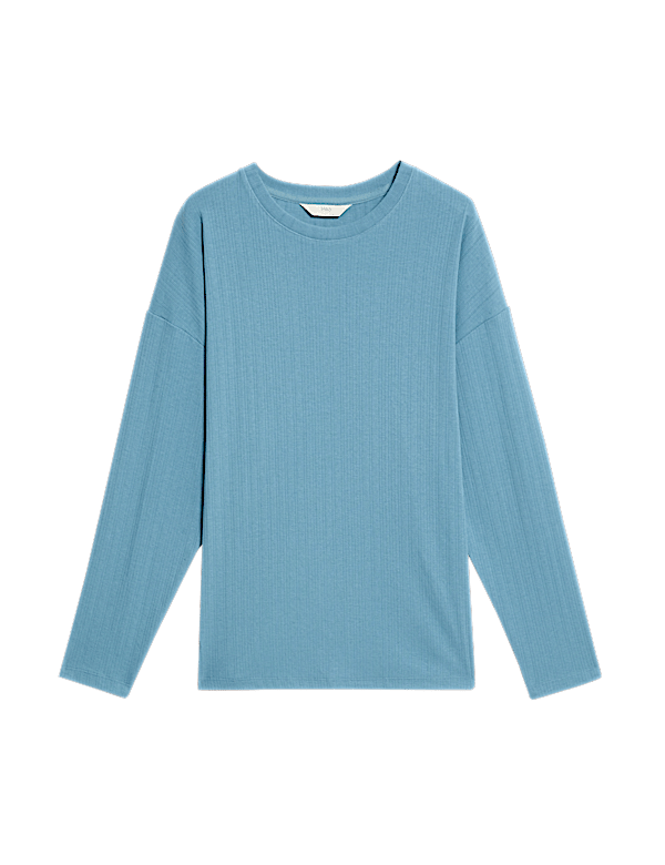 IBO RIB POINTELLE LONG SLEEVE TOP