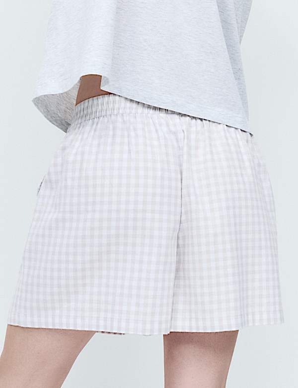 2 Pack Pure Cotton Striped Pyjama Shorts