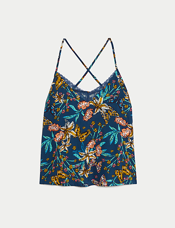 Top floral estilo camisola - US