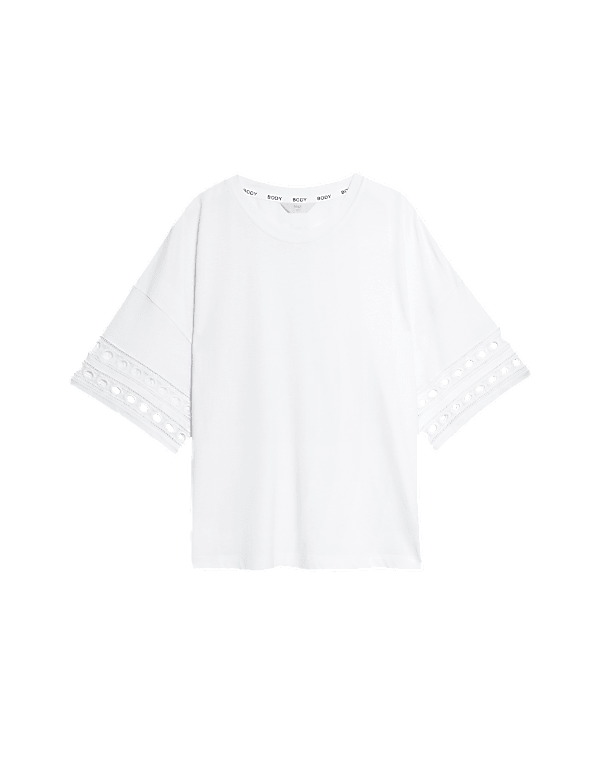 Cotton Modal Embroidered Pyjama Top