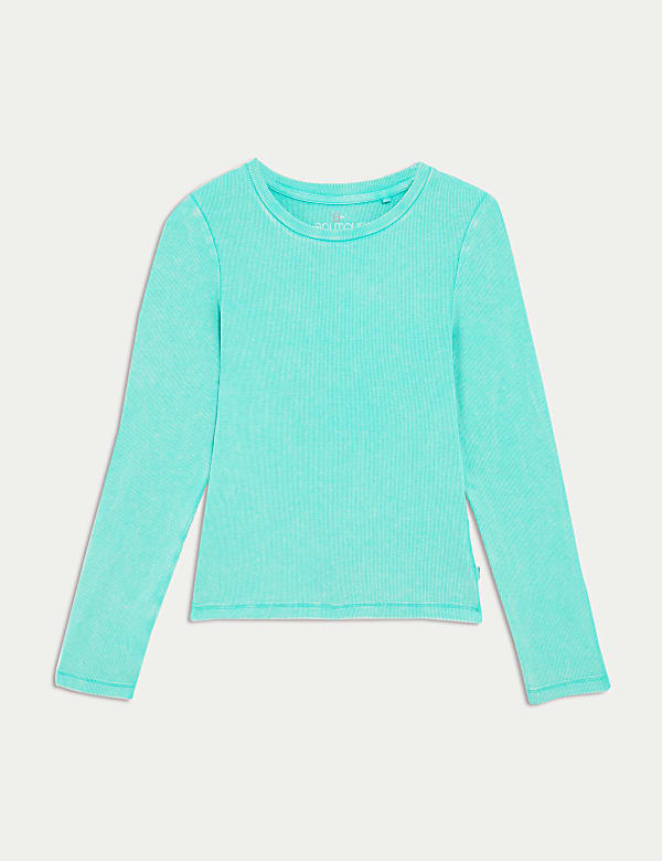 Cotton Rich Ribbed Pyjama Top - IT