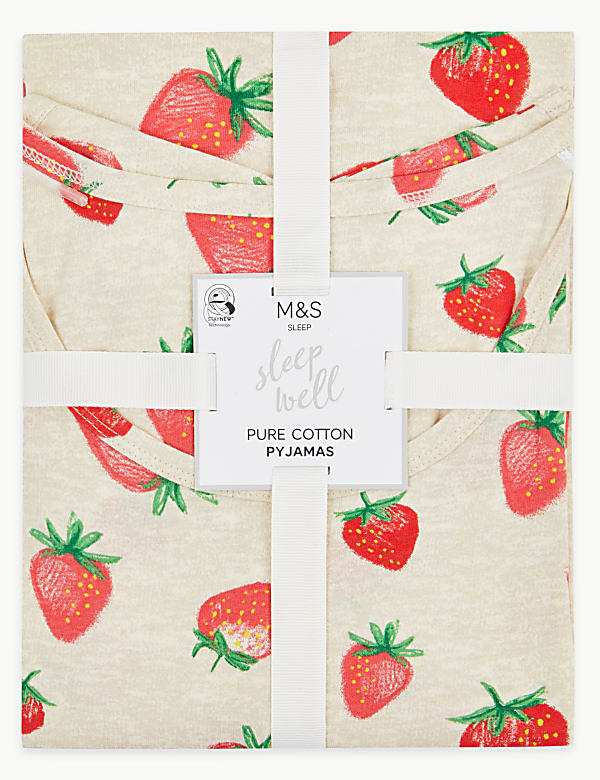 Pure Cotton Strawberry Short Nightdress