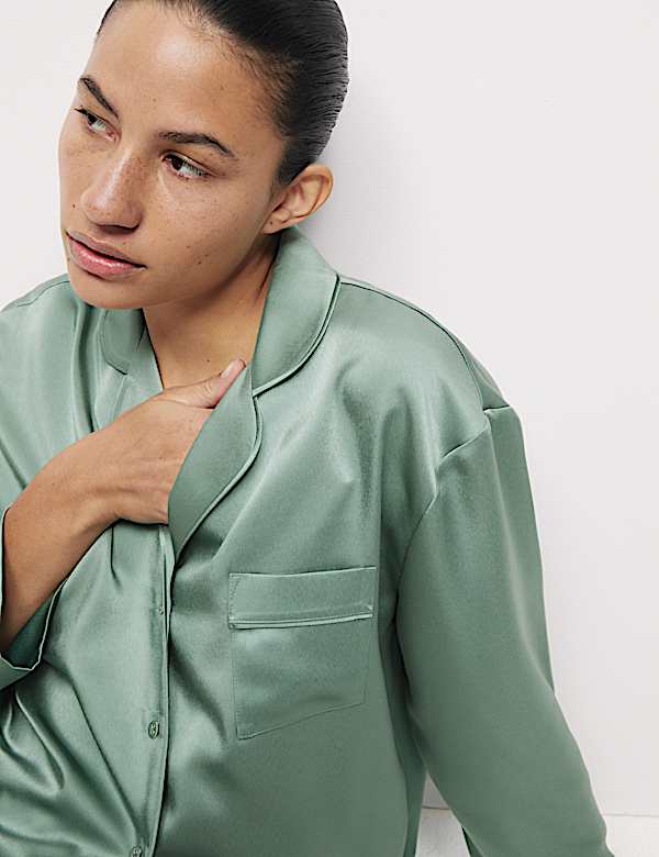 Dream Satin™ Revere Pyjama Top - US