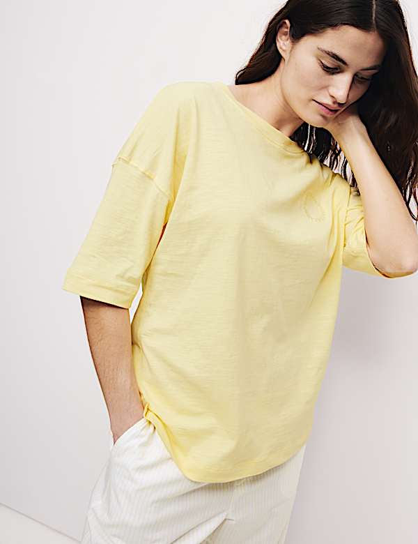 2pk Cool Comfort&trade; Embroidered Pyjama Tops - JO