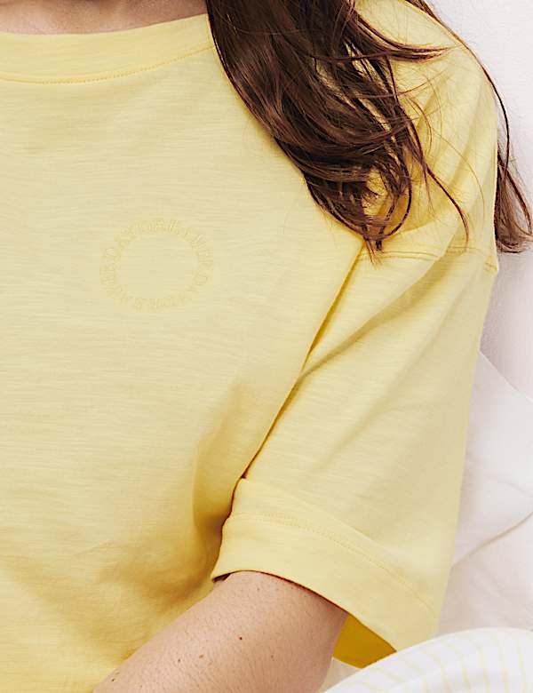 2pk Cool Comfort&trade; Embroidered Pyjama Tops - JO