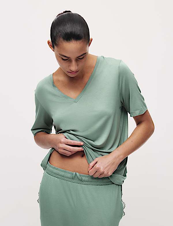 Lace Detail Pyjama Top - CA