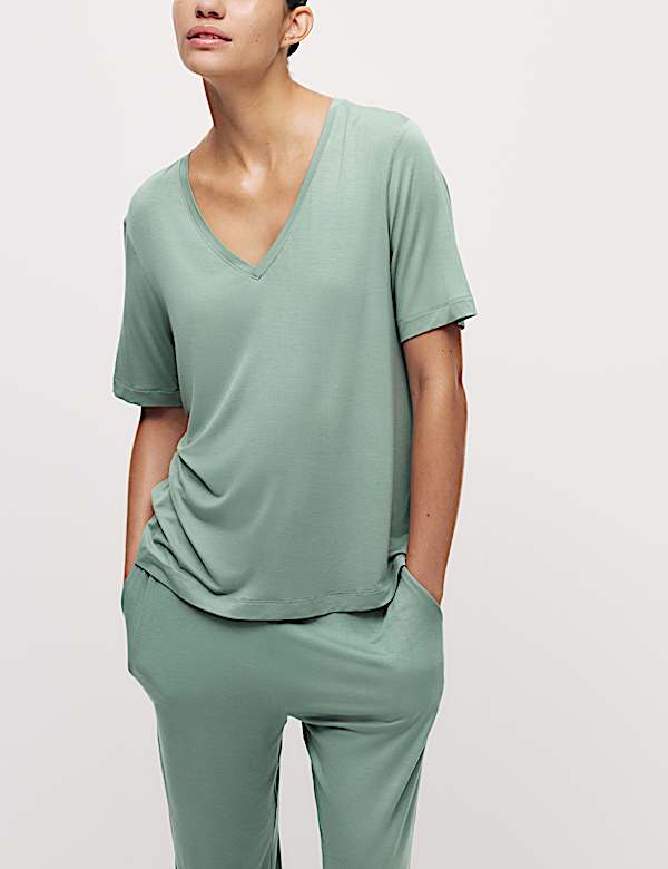 Lace Detail Pyjama Top - CA