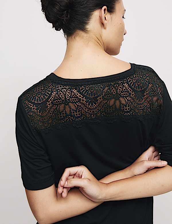 Lace Detail Pyjama Top - EE