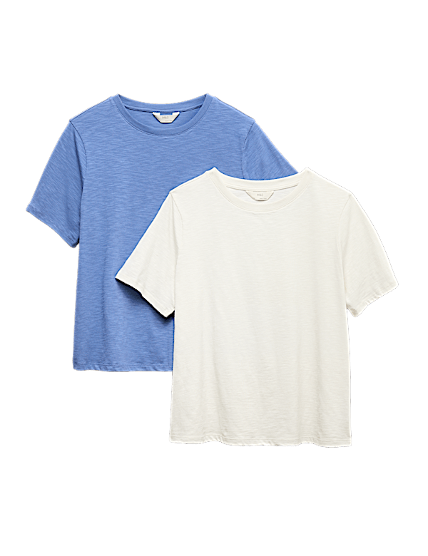 2pk Cotton Rich Pyjama Tops