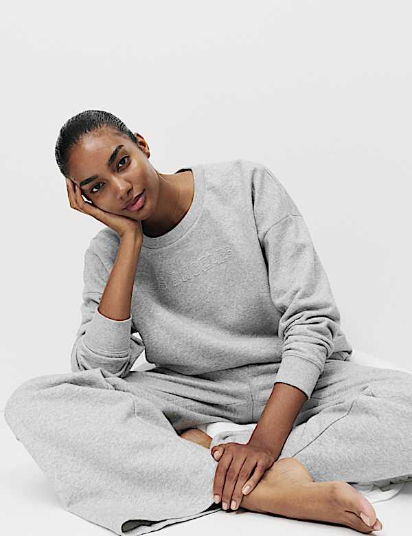 Cotton Rich Brushback Lounge Sweatshirt - CH