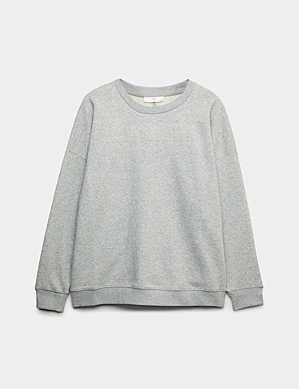 Cotton Rich Brushback Lounge Sweatshirt - CH