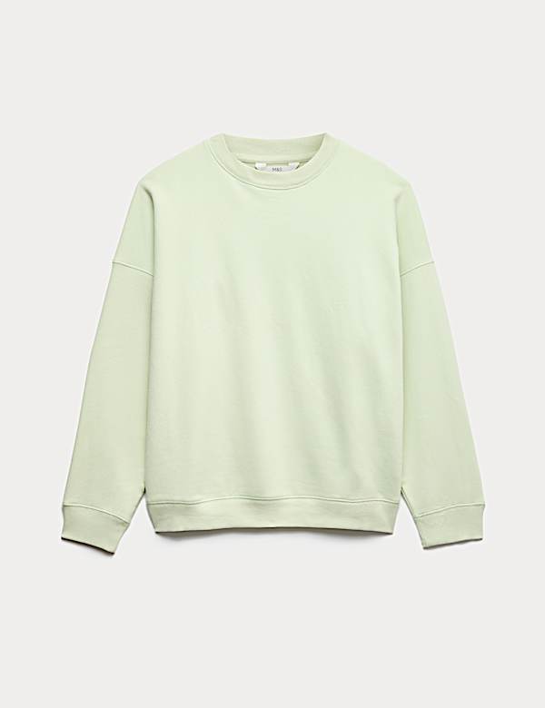 Cotton Rich Brushback Sweatshirt - IL