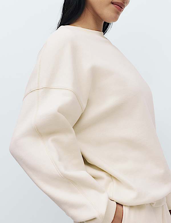 Cotton Rich Brushback Sweatshirt - LU