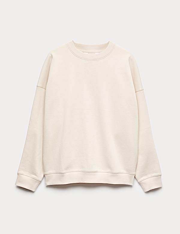 Cotton Rich Brushback Sweatshirt - LU