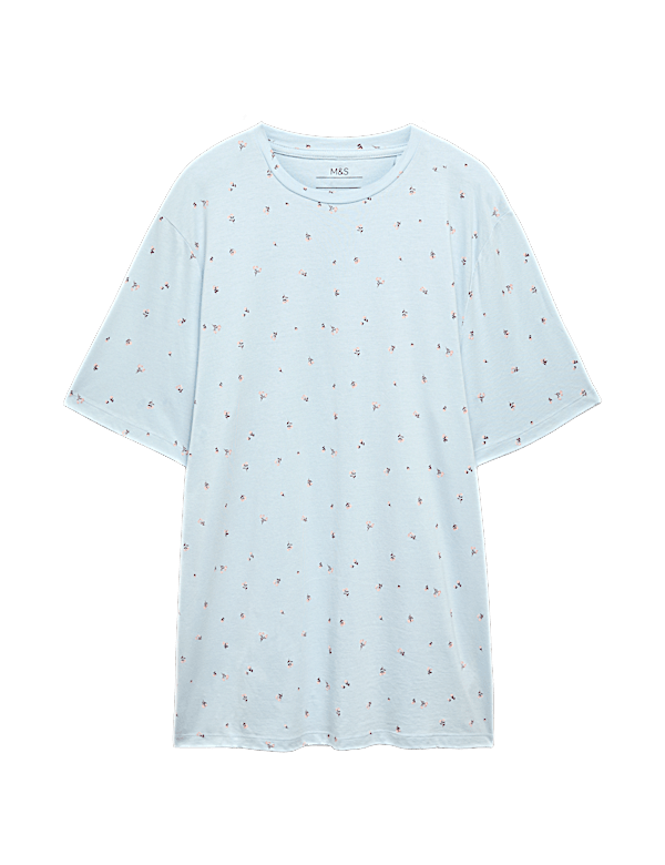 Cotton Modal Printed Relaxed Nightdress