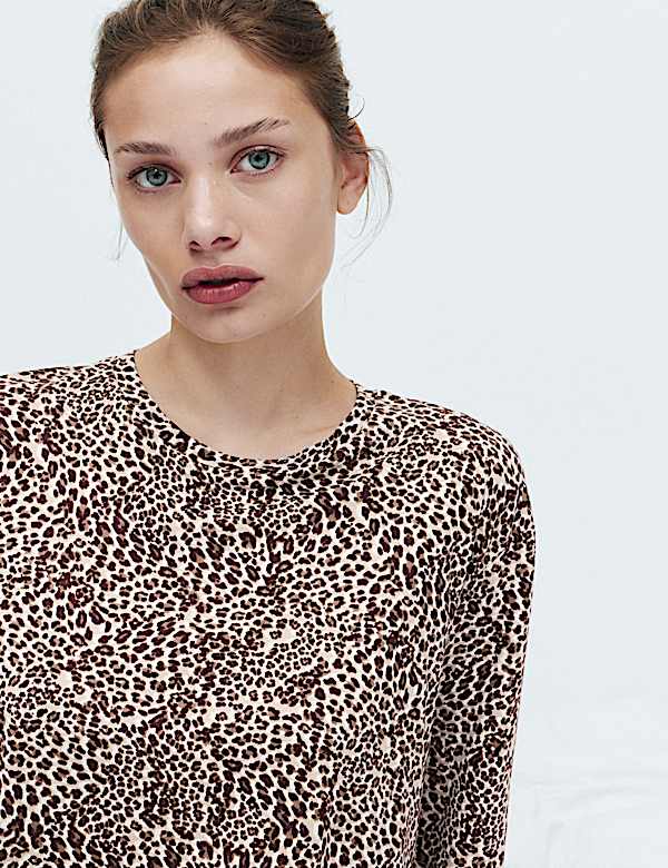 Cotton Modal Printed Relaxed Nightdress