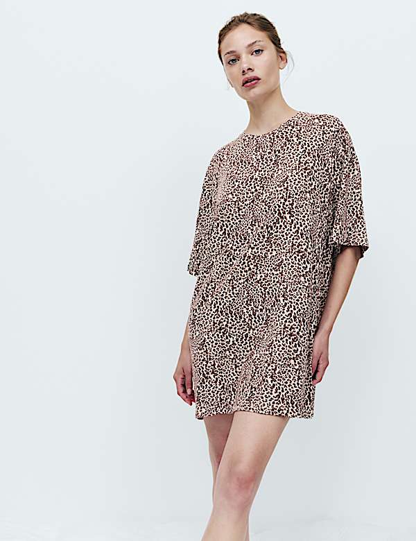 Cotton Modal Printed Relaxed Nightdress