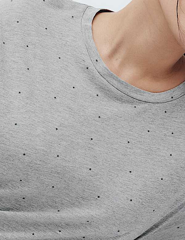 Cotton Modal Printed Relaxed Nightdress