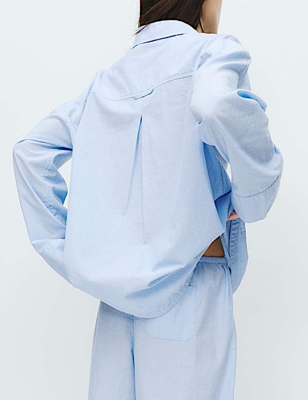 Pure Cotton Chambray Lounge Shirt - JO