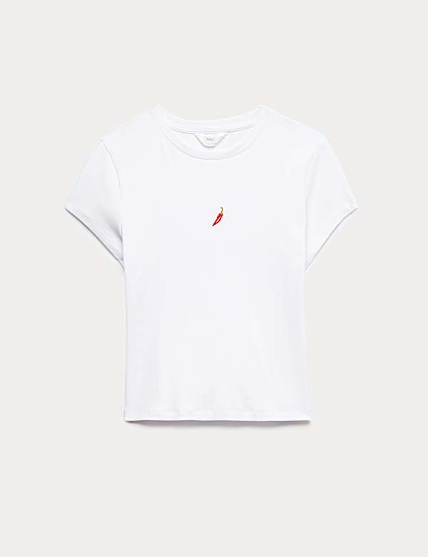 T-shirt de pyjama en coton et modal c&ocirc;tel&eacute; - CA