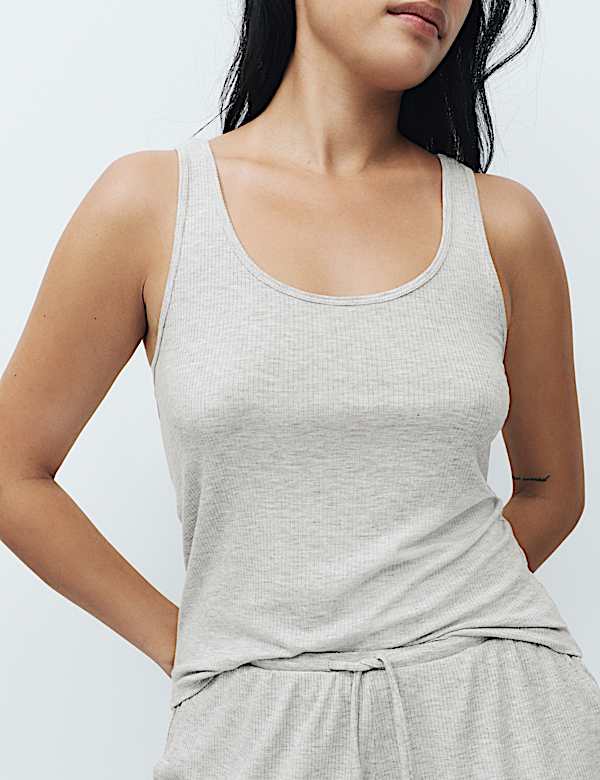 Modal Rich Ribbed Cami Top