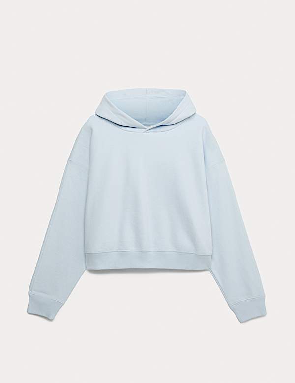 Domowa bluza z kapturem z przewagą czesanej bawełny - PL