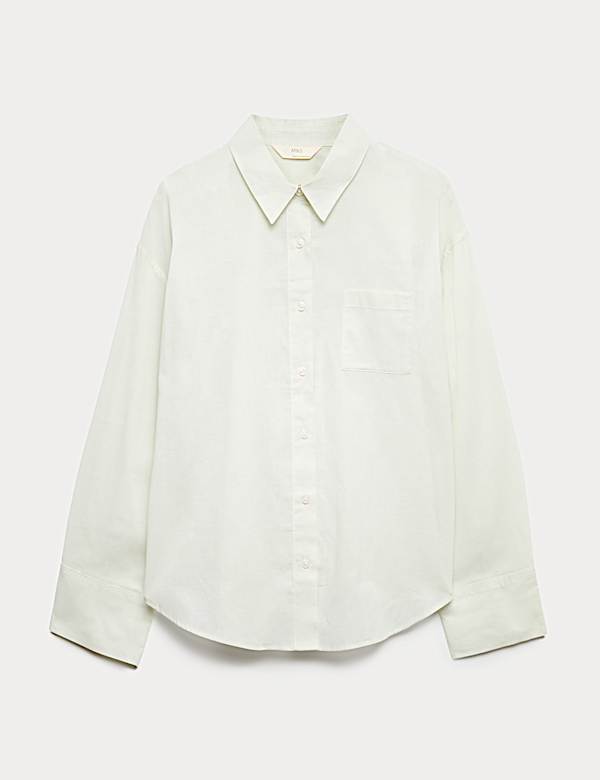 Pure Cotton Striped Collared Pyjama Shirt - JE