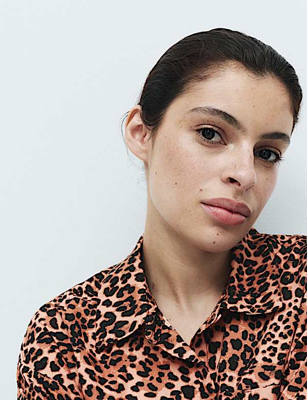 Pure Cotton Animal Print Pyjama Top - KR