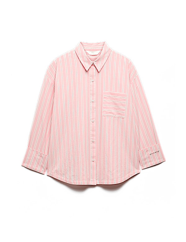 Pure Cotton Striped Pyjama Shirt