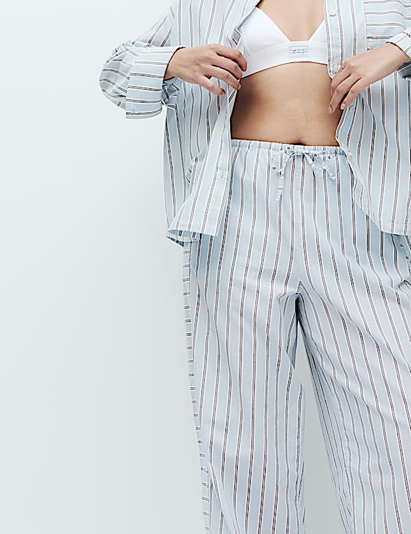 Pure Cotton Striped Pyjama Shirt - KG