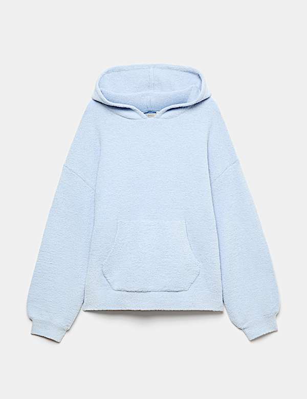 Cosy Boucl&eacute; Knit Hoodie - IT
