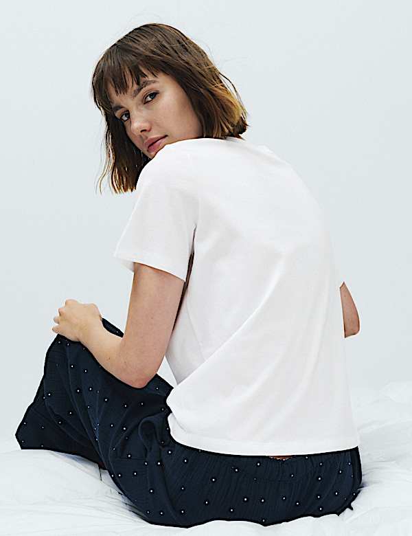 Lot de 2 hauts de pyjamas 100 % coton - CA
