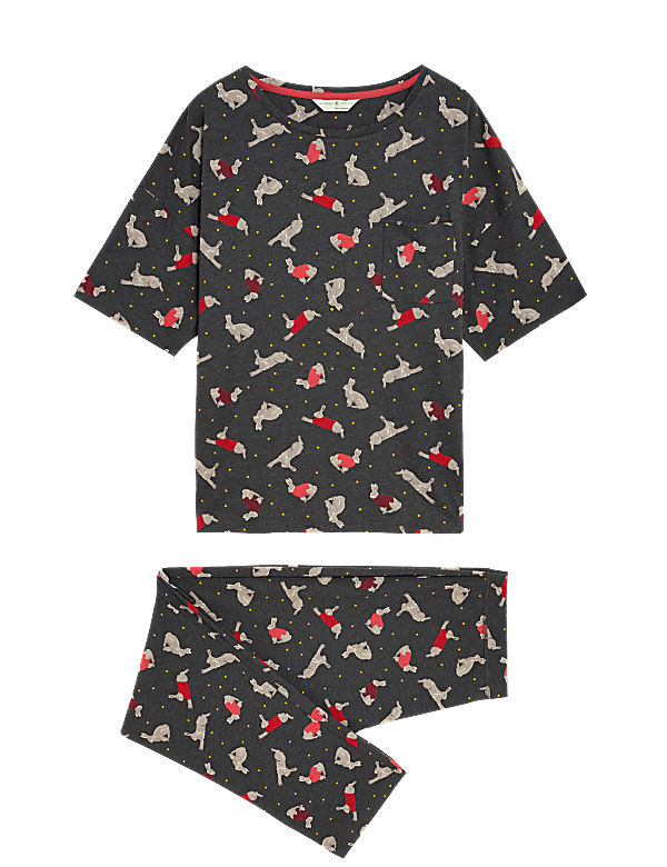 Cotton Mix Printed Relaxed Fit Pyjama Set