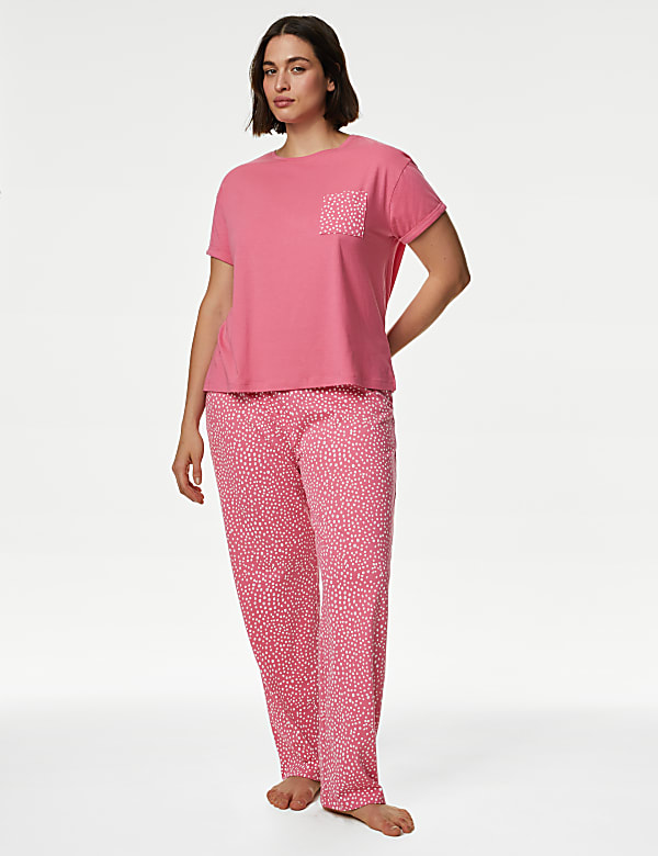 Pure Cotton Spot Print Pyjama Set