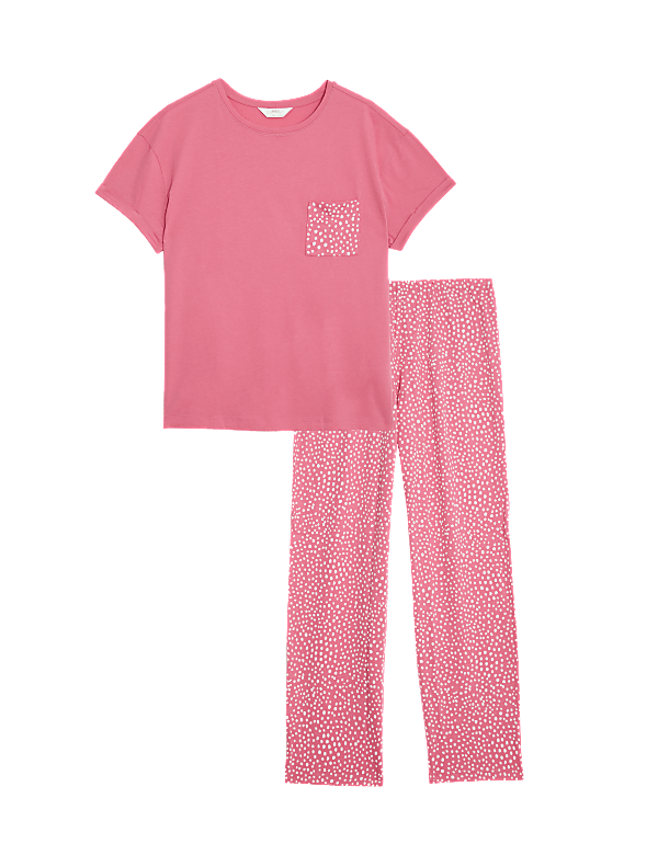 Pure Cotton Spot Print Pyjama Set