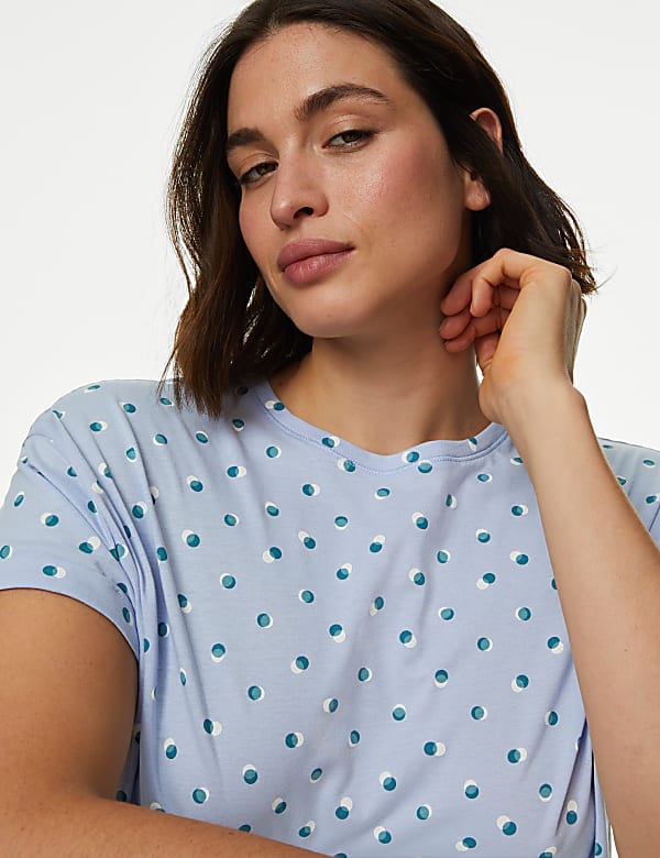 Pure Cotton Spot Print Pyjama Set