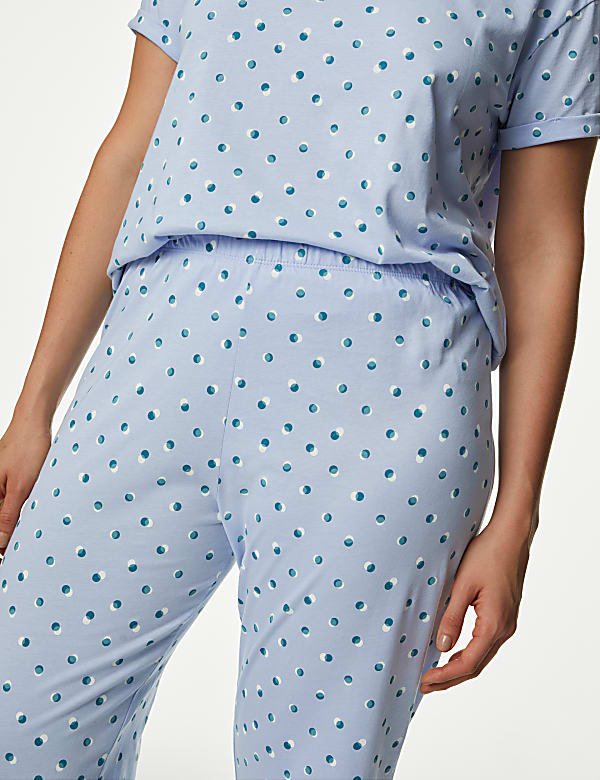 Pure Cotton Spot Print Pyjama Set