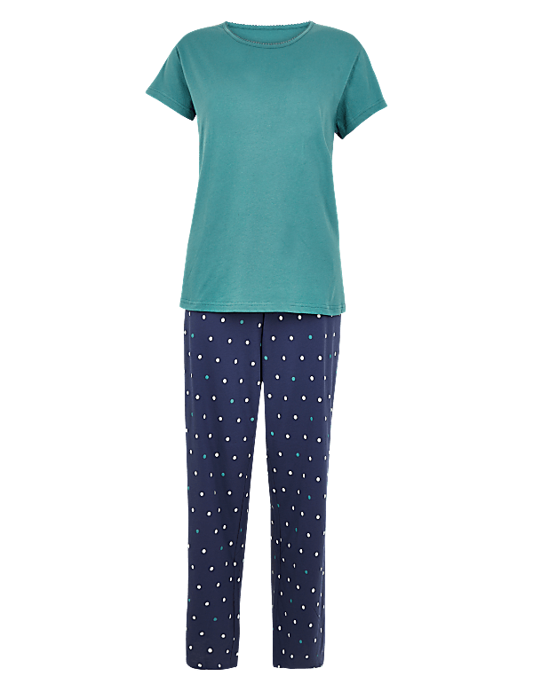 Pure Cotton Spot Print Pyjama Set