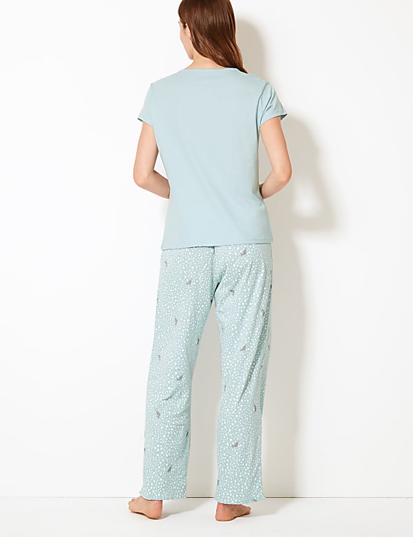 Pure Cotton Narwhal Print Pyjama Set