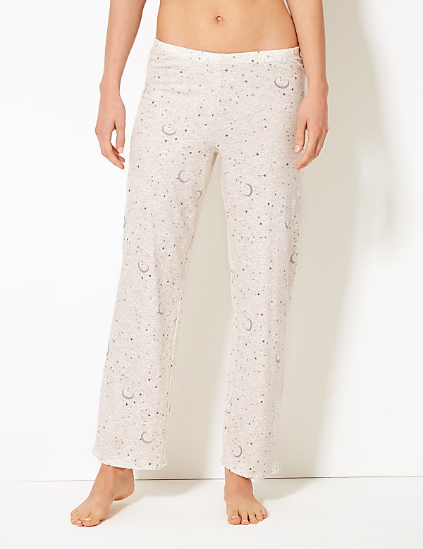 Pure Cotton Moon & Star Print Pyjama Set