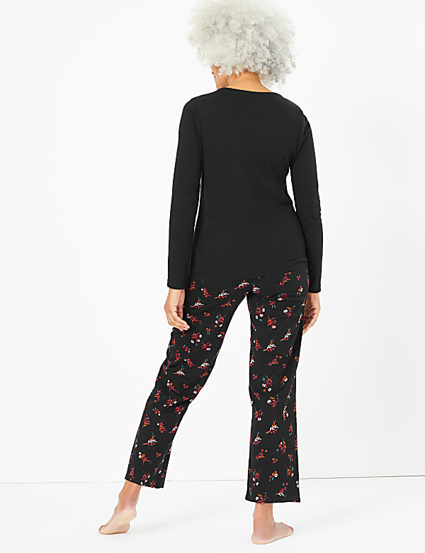 Pure Cotton Ditsy Floral Print Pyjama Set