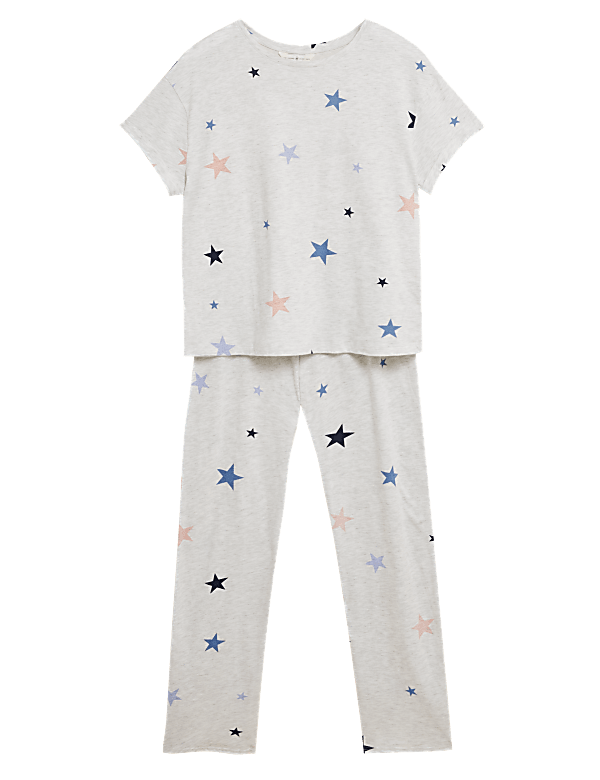 Cotton Rich Star Print Pyjama Set