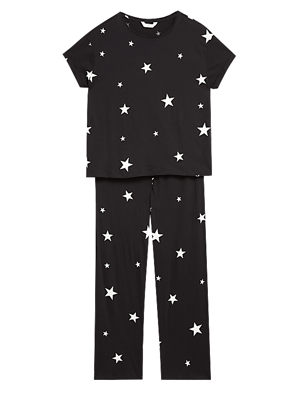 Pure Cotton Star Print Pyjama Set