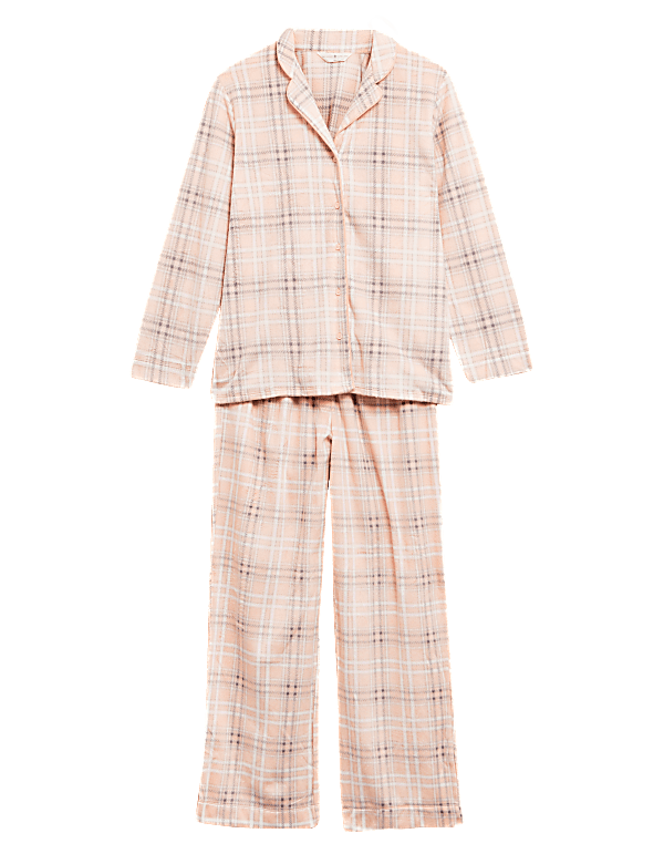 Fleece Check Pyjama Set