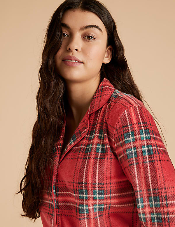 Fleece Checked Pyjama Set